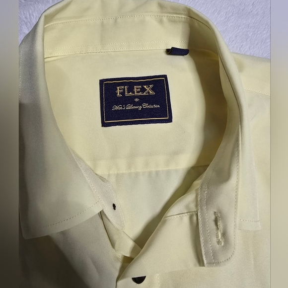 Flex Mens Shirt Size M Medium Luxury Collection Top Dress Casual Formal Italy - Picture 8 of 9